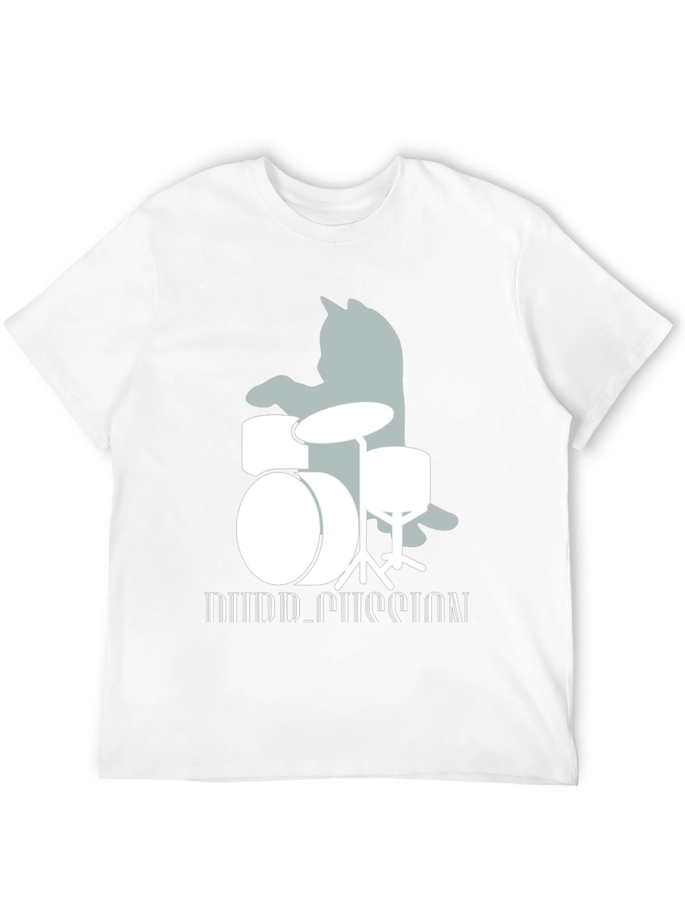 Cat Drummer T-Shirt: Playful Music Lover Tee