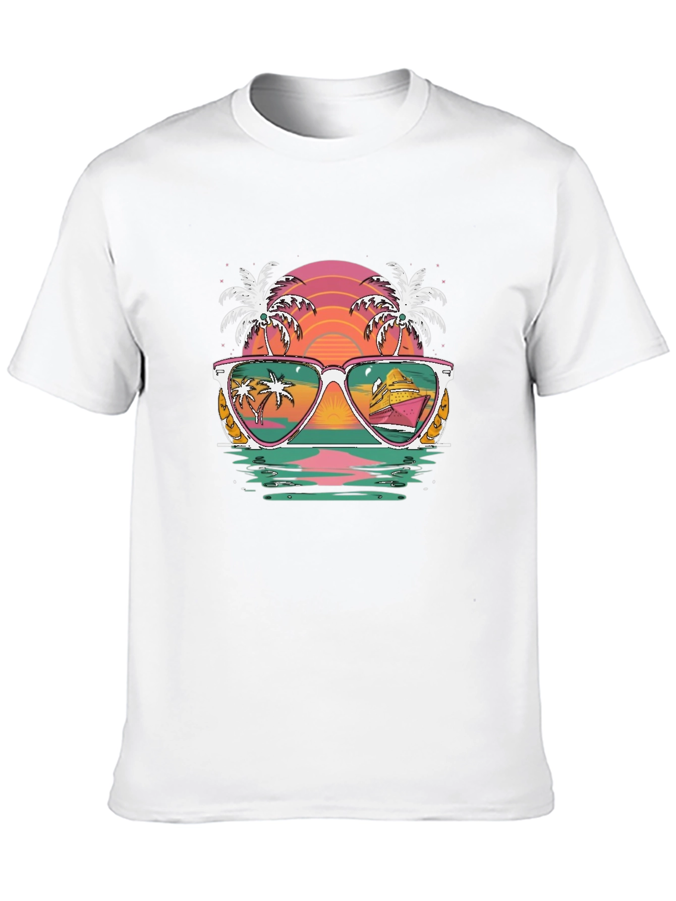 Retro Beach Sunglasses Graphic Tee