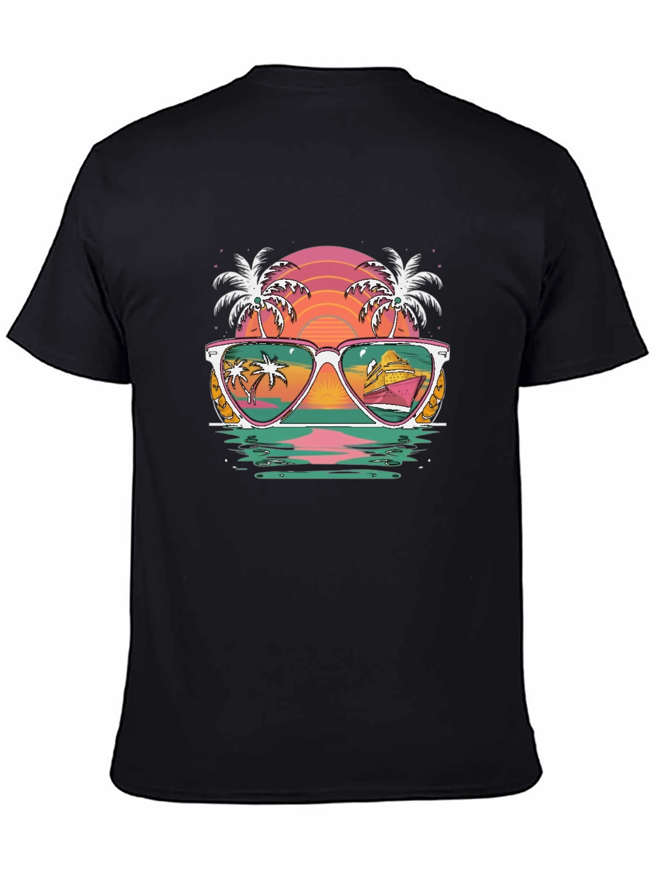 Retro Beach Sunglasses Graphic Tee