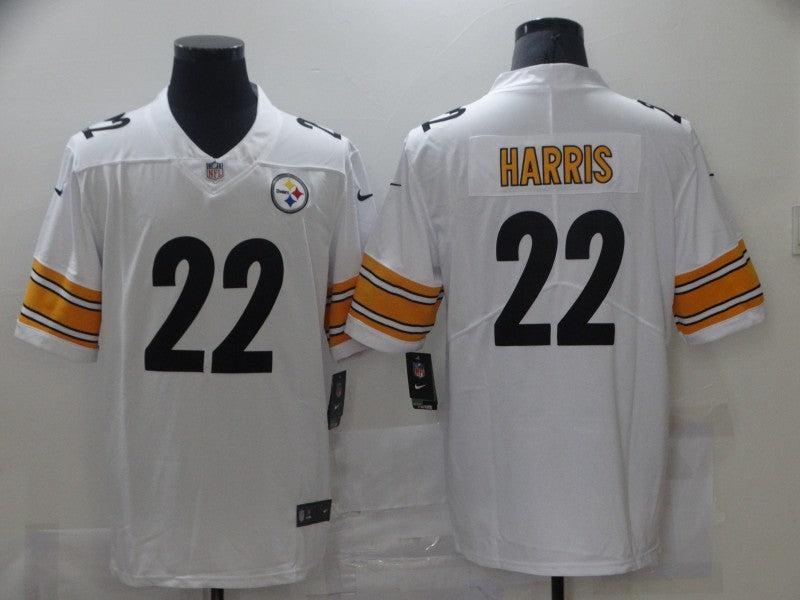 Men's Pittsburgh Steelers Najee Harris #22 White Game Jerseys