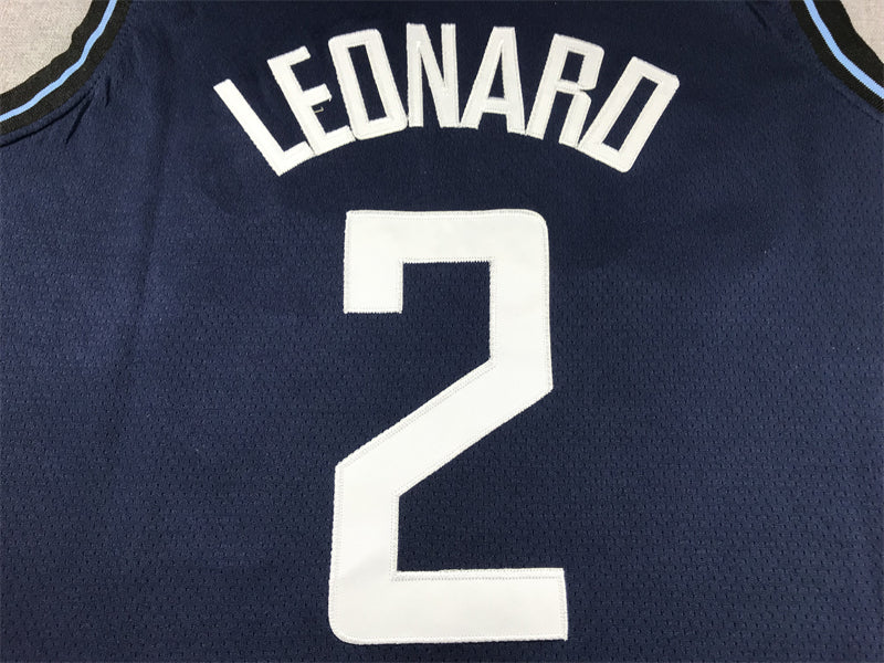 Men's LA Clippers Kawhi Leonard #2 Navy 2023/24 Swingman Jerseys - City Edition