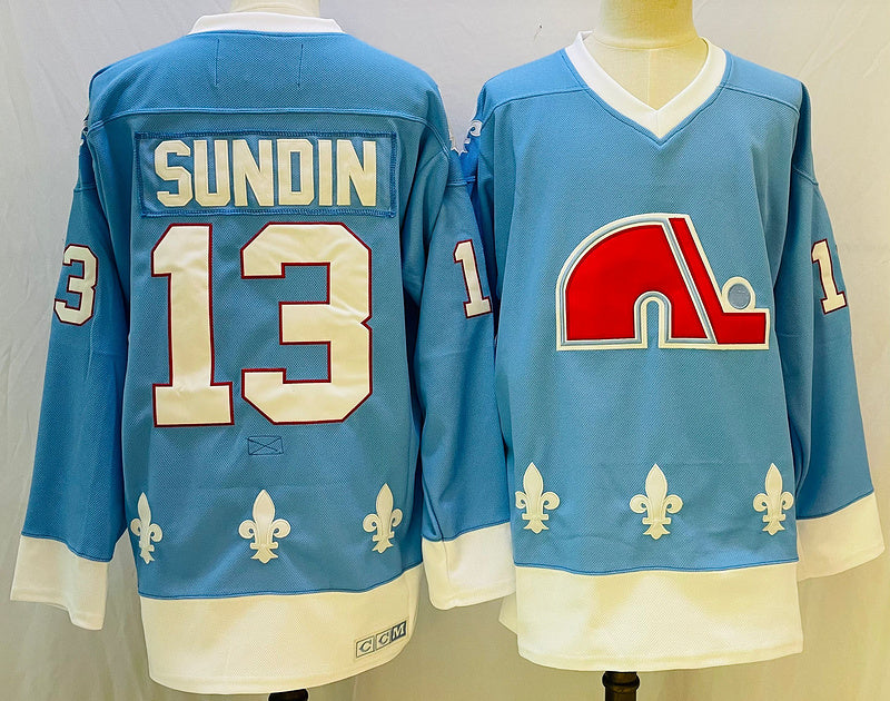 Men's Colorado Avalanche Mats Sundin #13 Blue Player Game Jerseys