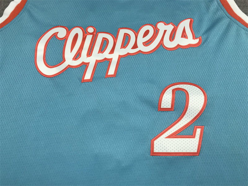 Men's LA Clippers Kawhi Leonard Blue 2021/22 Swingman Jerseys - City Edition