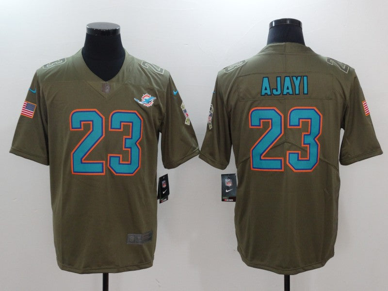 Men's Miami Dolphins Jay Ajayi #23 Brown Game Jerseys