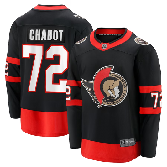 Men's Ottawa Senators Thomas Chabot #72 Black Player Jerseys