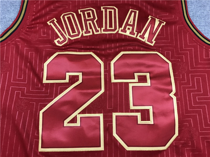 Men's Chicago Bulls Michael Jordan Red 1997-98 Hardwood Classics Swingman Jerseys