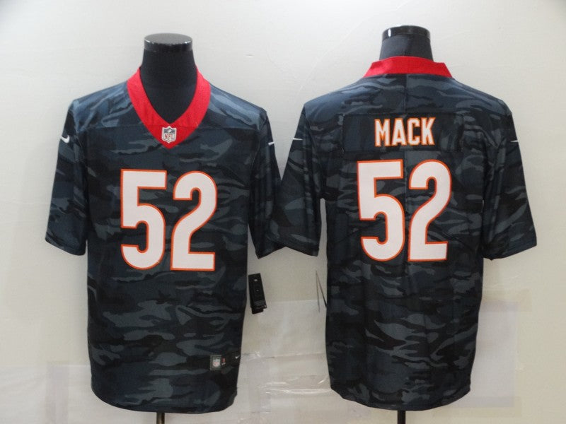 Men's Chicago Bears Khalil Mack #52 Gray Camouflage Game Jerseys