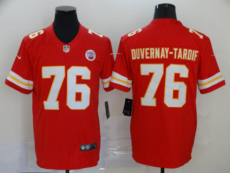 Men's Kansas City Chiefs Laurent Duvernay-Tardif #76 Red Game Jerseys