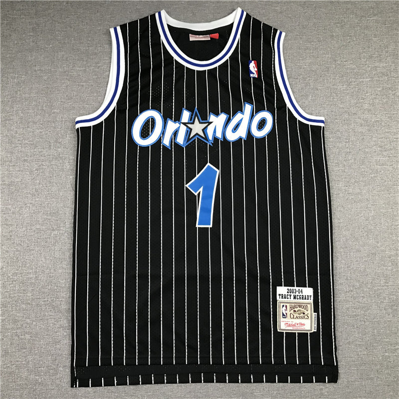 Men's Orlando Magic Tracy McGrady 2003-04 Black Hardwood Classics Swingman Jerseys