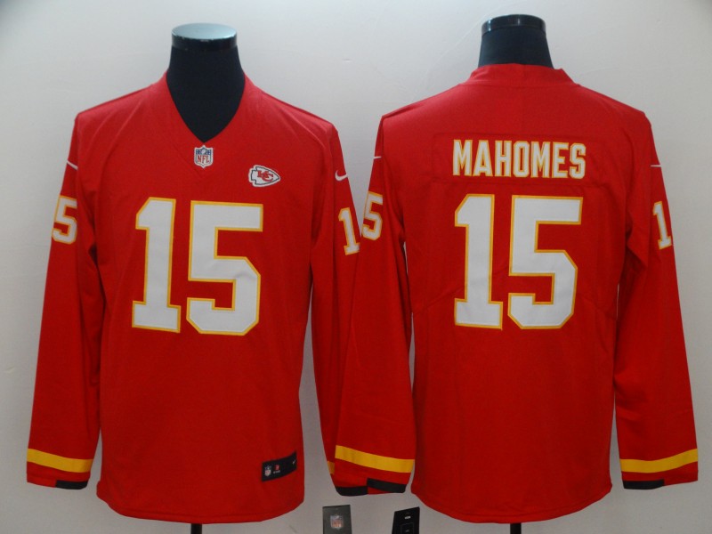 Men's Kansas City Chiefs Patrick Mahomes Red Alternate Game Jerseys