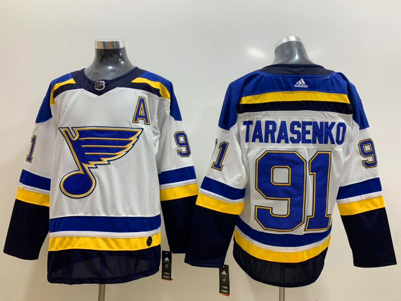 Men's St. Louis Blues Vladmir Tarasenko #91 White Breakaway Player Jerseys