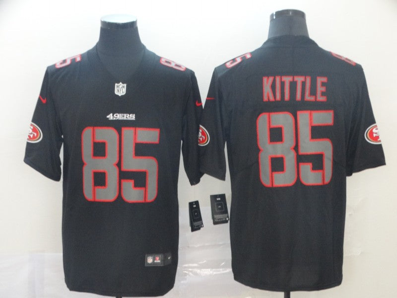 Men's San Francisco 49ers George Kittle #85 Black Alternate Game Jerseys