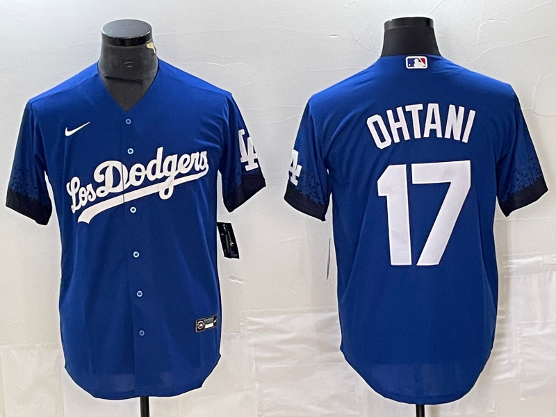 Men's Los Angeles Dodgers Shohei Ohtani #17 Blue Game Player Jerseys