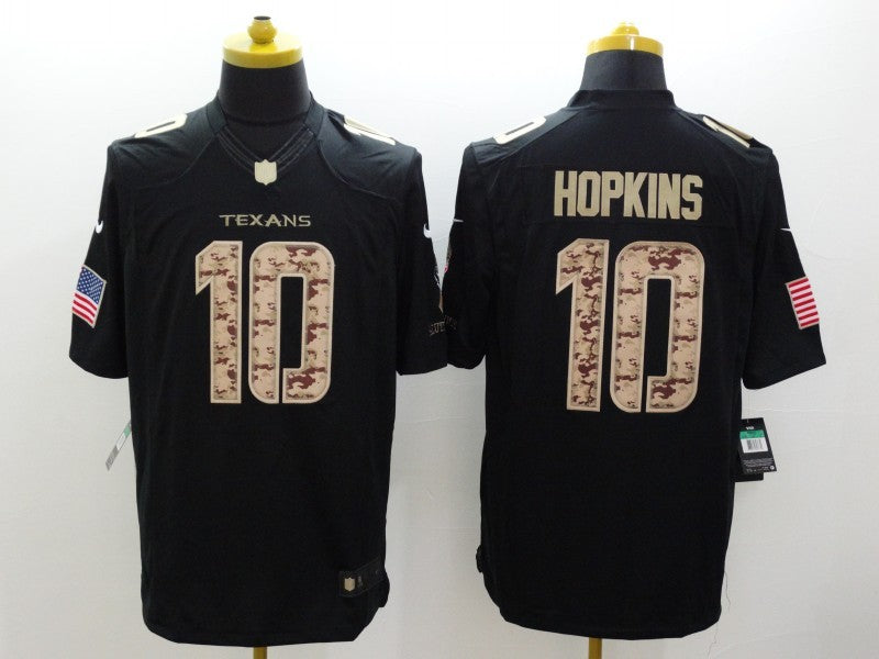 Men's Houston Texans DeAndre Hopkins #10 Black Player Jerseys