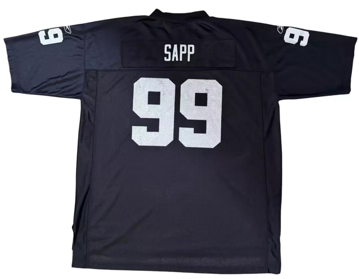 Men's Oakland Raiders Warren Sapp Mitchell & Ness Black Legacy Replica Jerseys