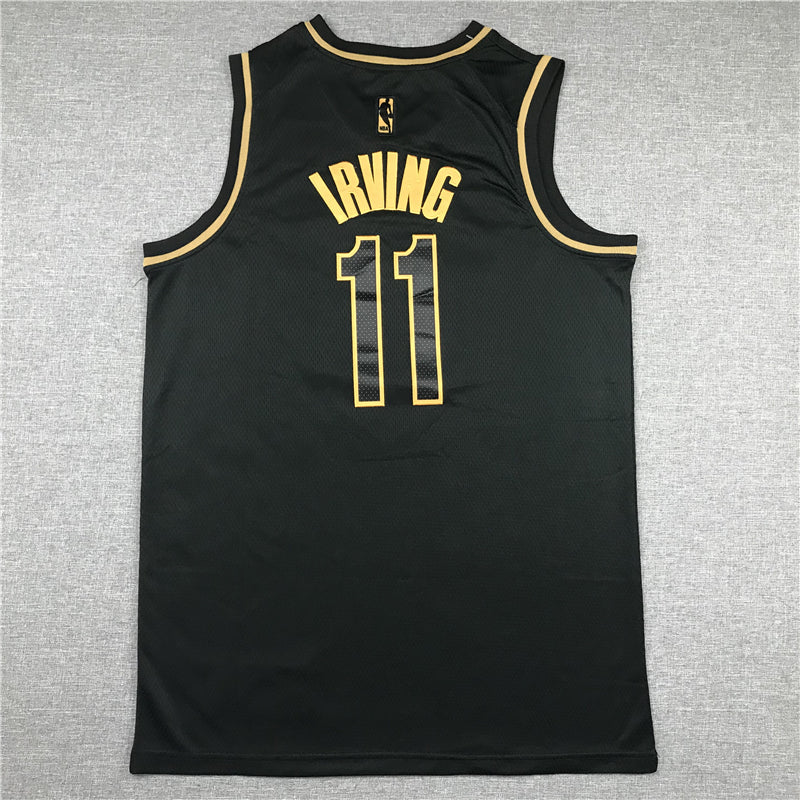 Men's Brooklyn Nets Kyrie Irving #11 NBA Black Swingman Player Jerseys