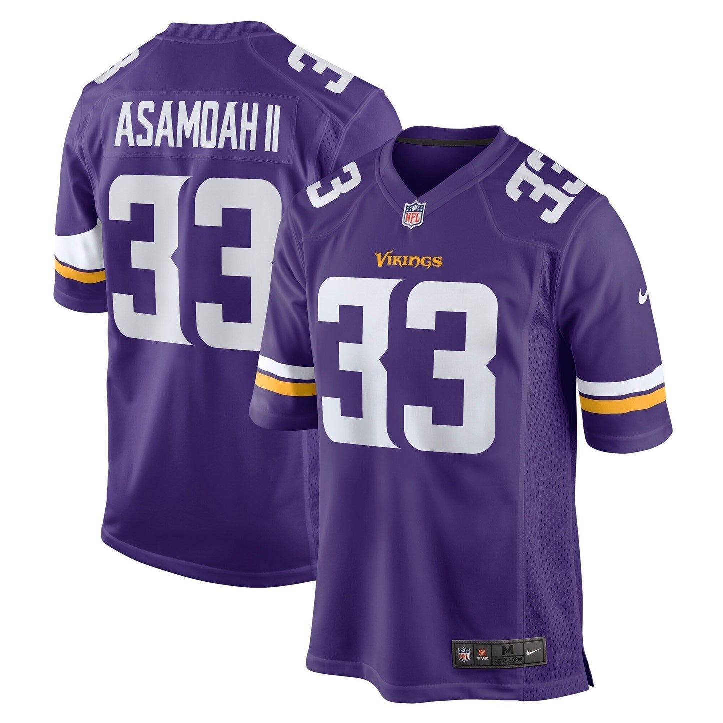 Brian Asamoah Minnesota Vikings Nike   Game Jersey - Purple