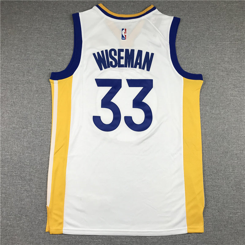 Men's Golden State Warriors James Wiseman White Fast Break Replica Player Jerseys