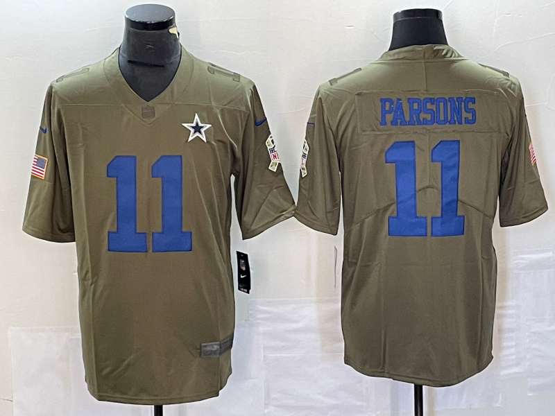 Men's Dallas Cowboys Micah Parsons #11 Brown Player Jerseys