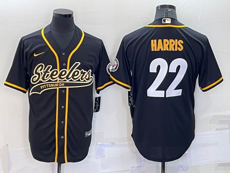 Men's Pittsburgh Steelers Najee Harris #22 Black Vapor Limited Jerseys