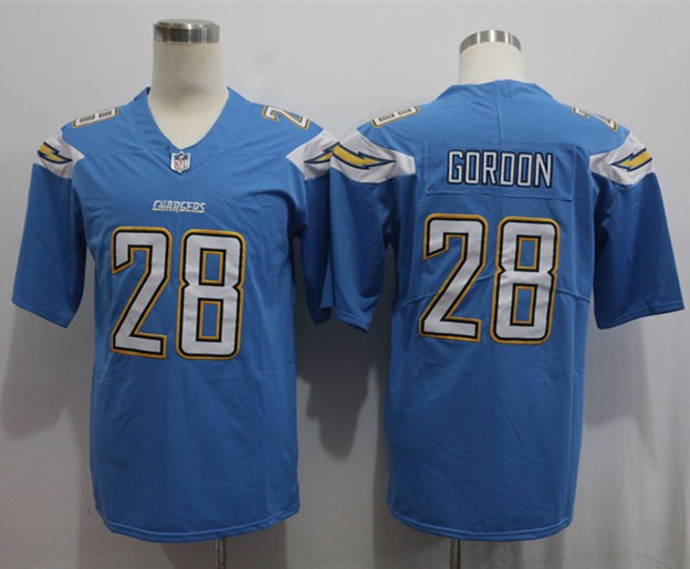 Men's Los Angeles Chargers Melvin Gordon III #28 Blue Game Jerseys