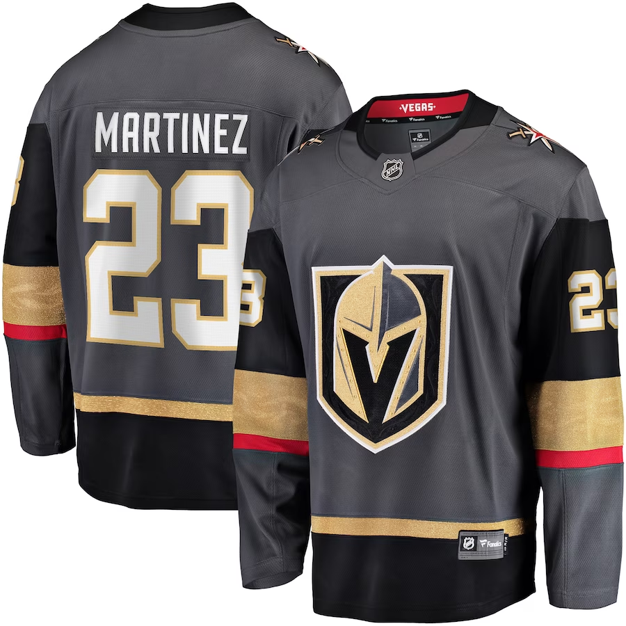 Men's Vegas Golden Knights Alec Martinez #23 Gray Breakaway Alternate Player Jerseys
