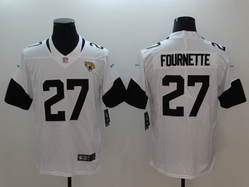 Men's Jacksonville Jaguars Leonard Fournette #27 White Game Player Jerseys