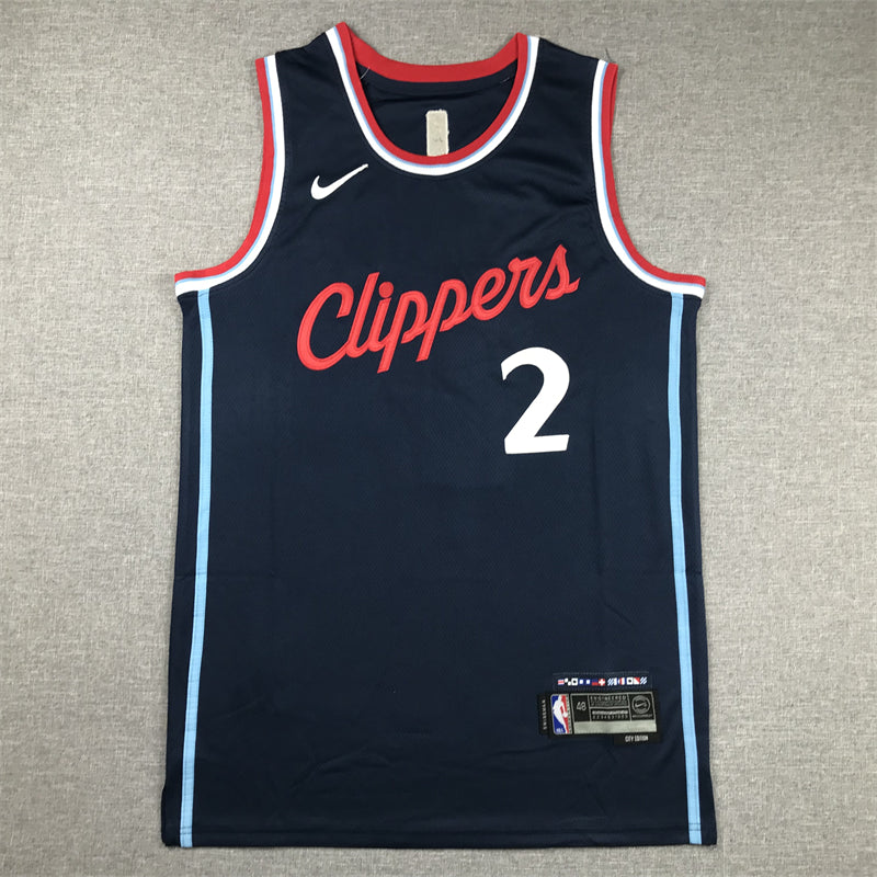 Men's LA Clippers Kawhi Leonard #2 Navy Swingman Player Jerseys