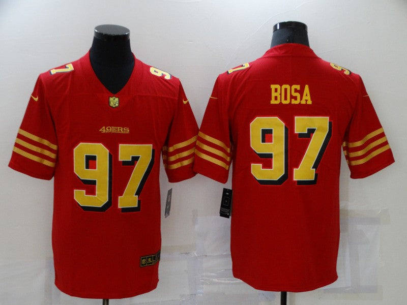 Men's San Francisco 49ers Nick Bosa #97 Red Authentic Game Jerseys