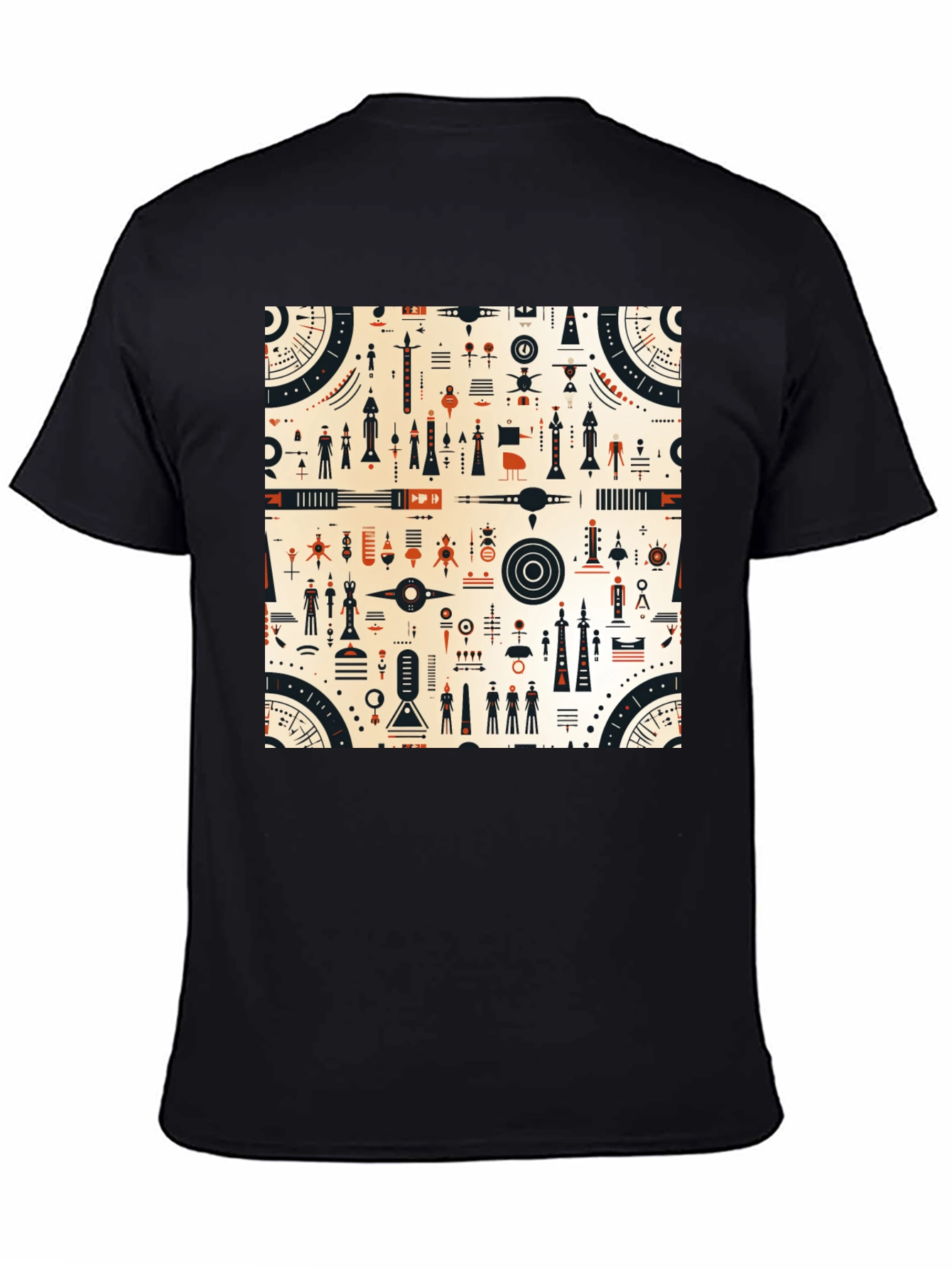 Abstract Graphic Tee - Retro Atomic Style