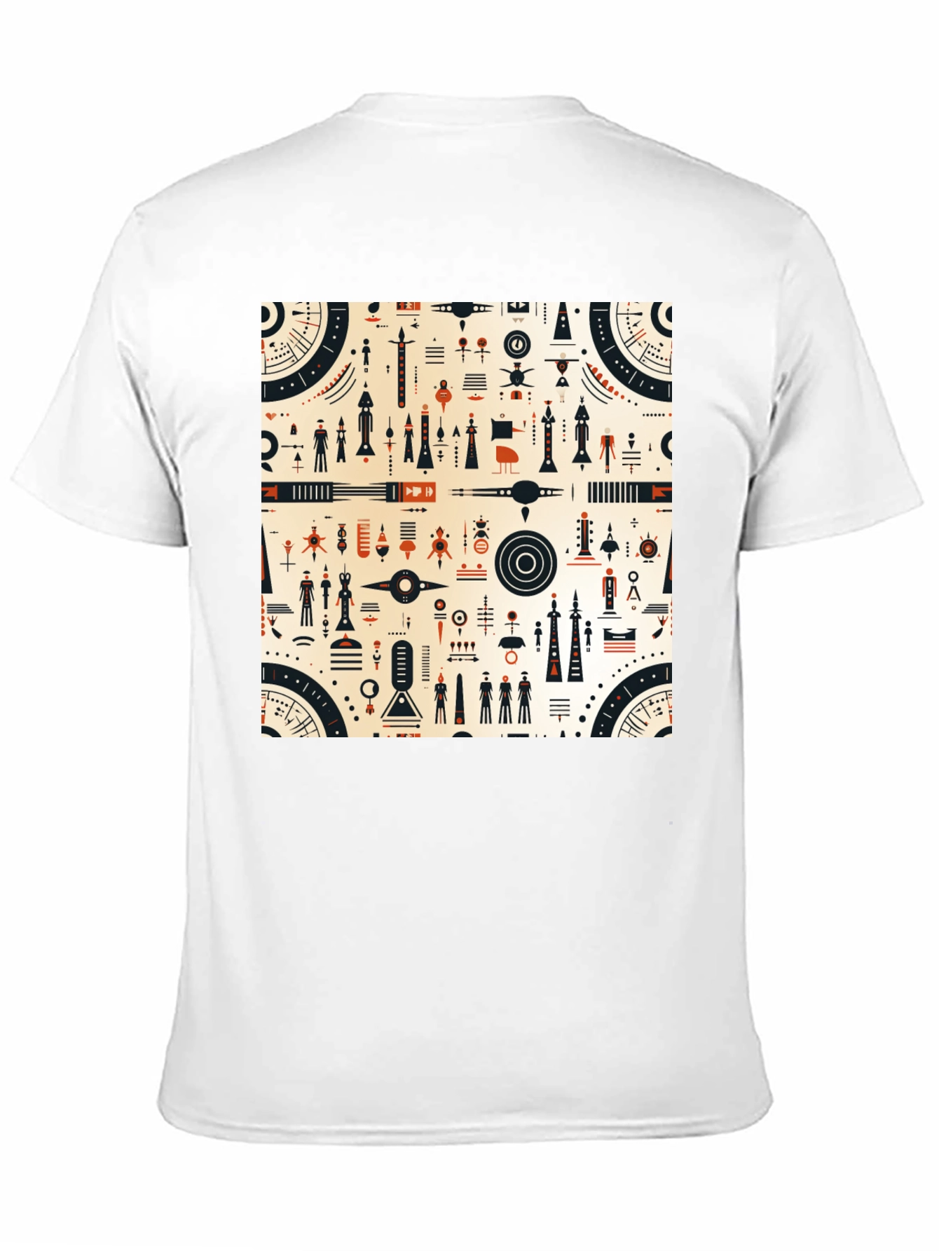 Abstract Graphic Tee - Retro Atomic Style