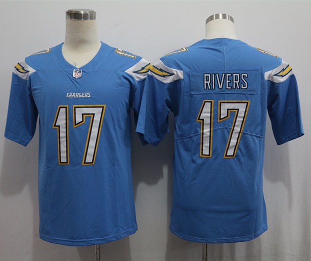 Men's Los Angeles Chargers Philip Rivers #17 Blue Game Jerseys