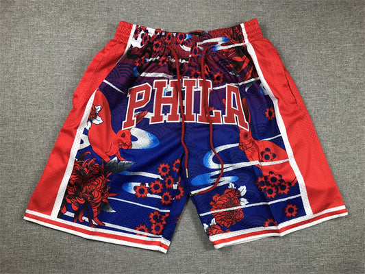 Men's Philadelphia 76ers Year of Rabbit Edition Pocket Shorts1