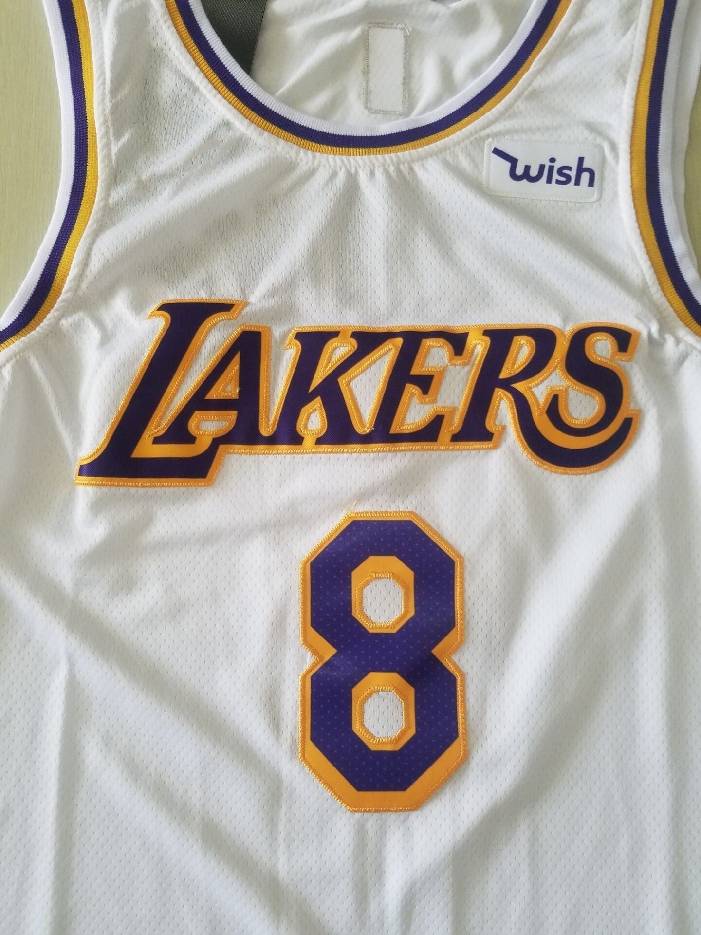 Men's Los Angeles Lakers Kobe Bryant #8 White Swingman Player Jerseys