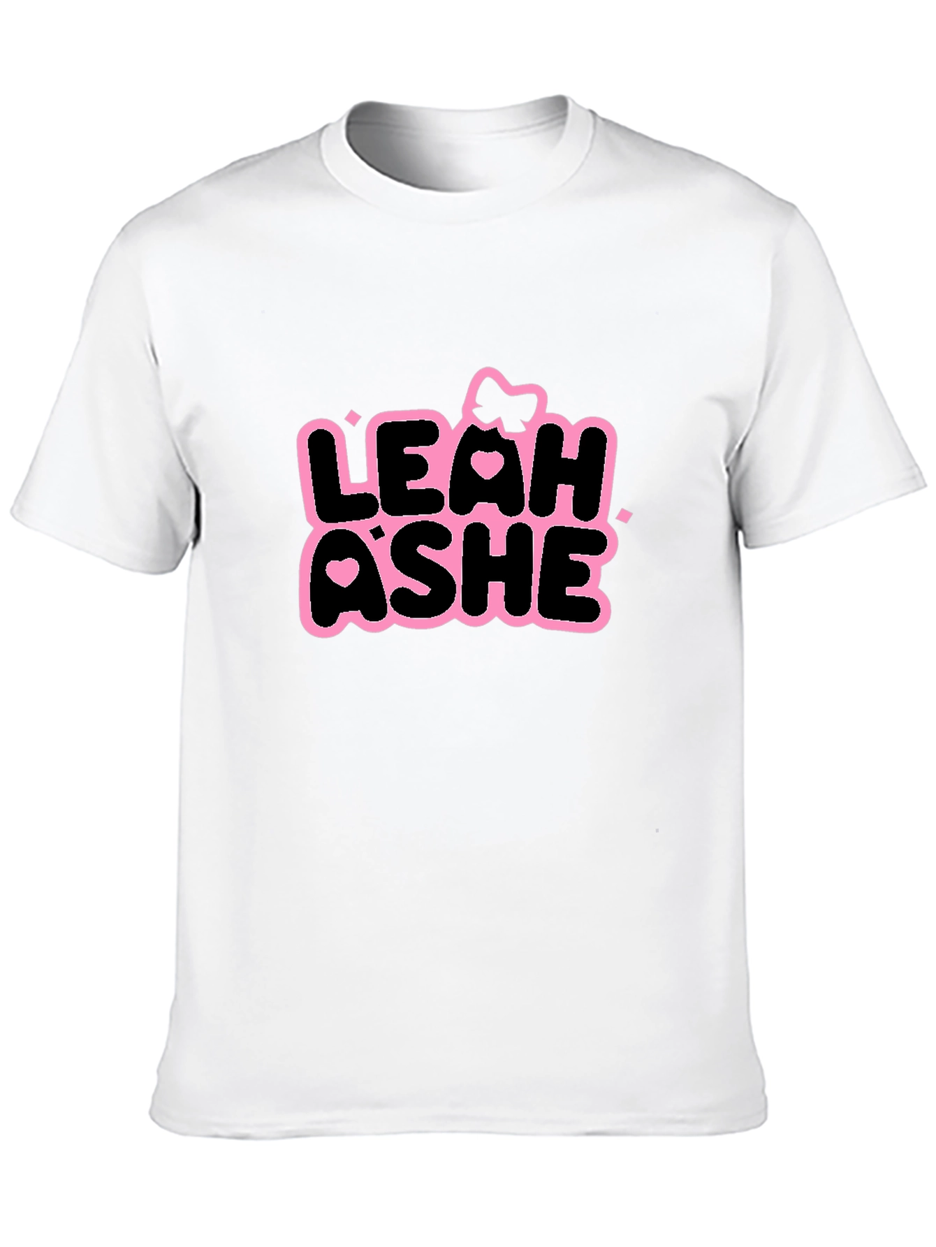 Leah Ashe Black T-Shirt - Graphic Print