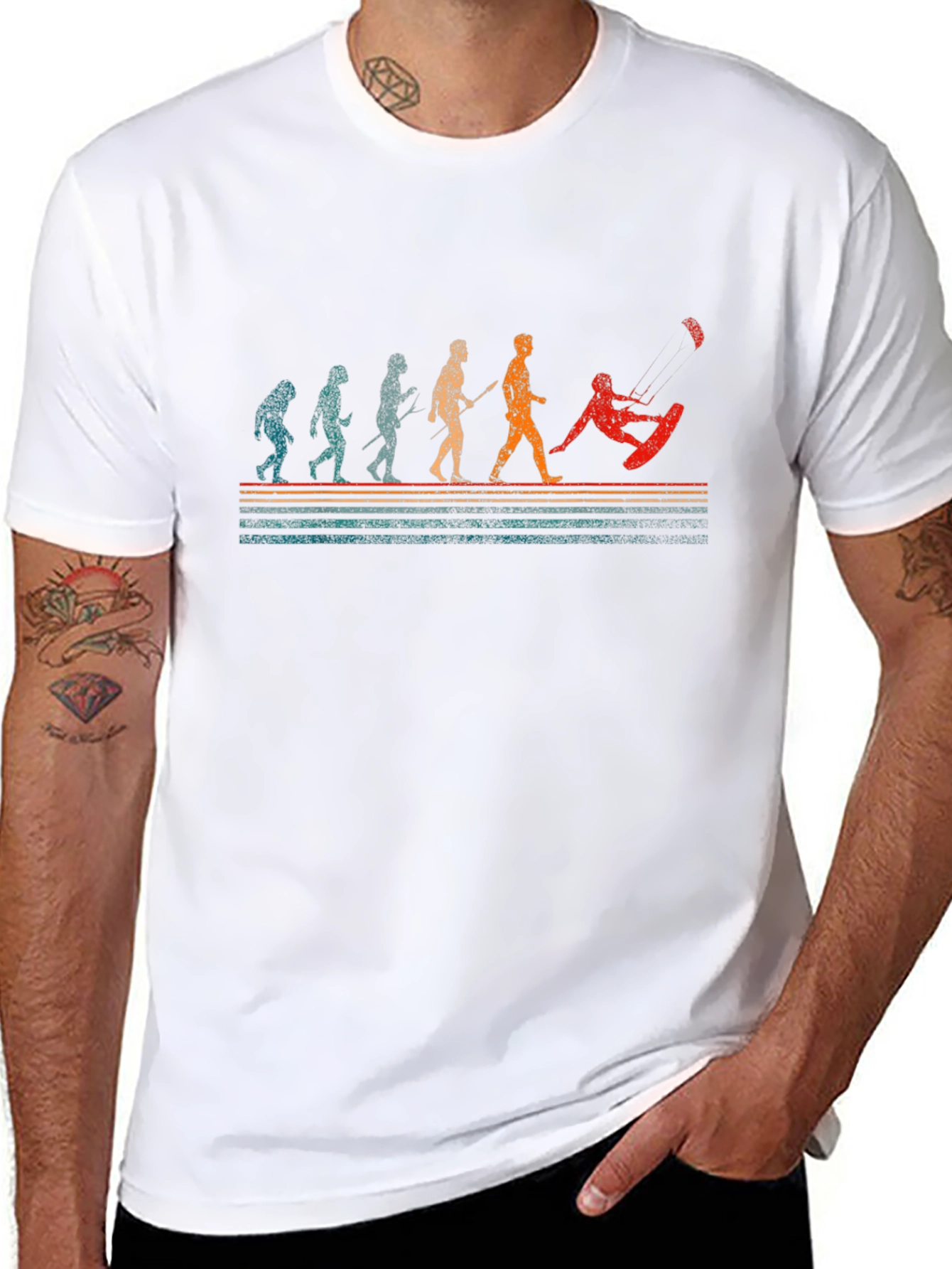 Evolution of Kitesurfing Graphic Tee