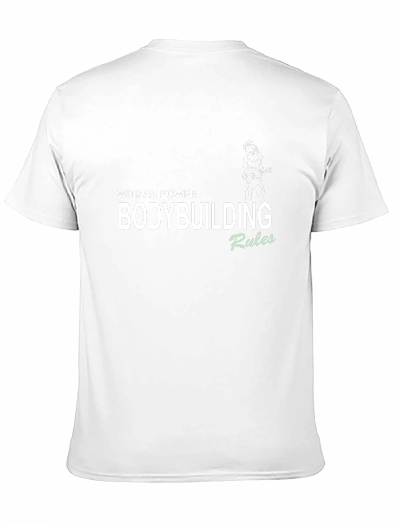 Woman Power Bodybuilding Rules Black T-Shirt