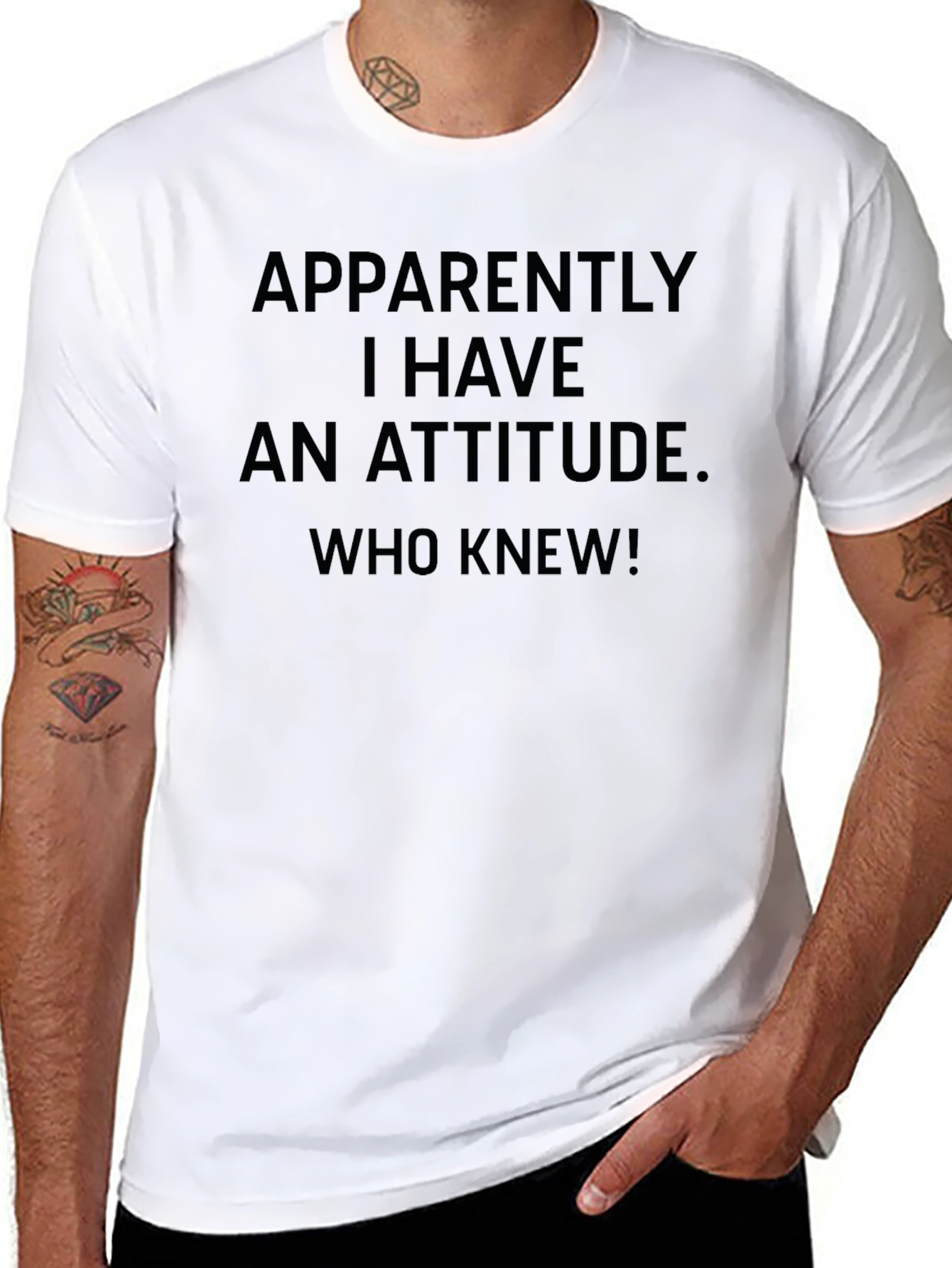 Funny Attitude T-Shirt - Apparently I Have An Attitude