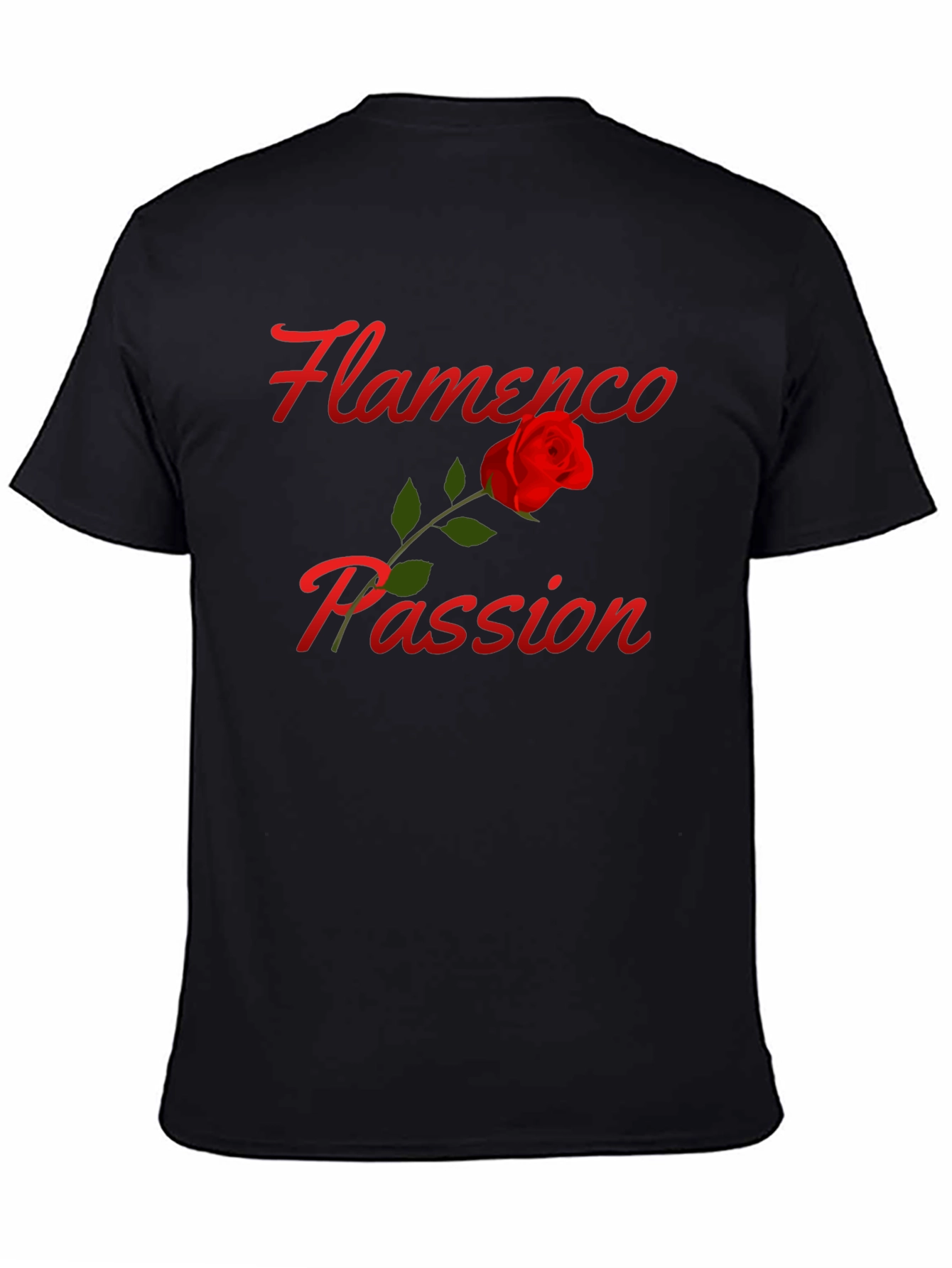 Flamenco Passion Rose T-Shirt - Stylish Graphic Tee