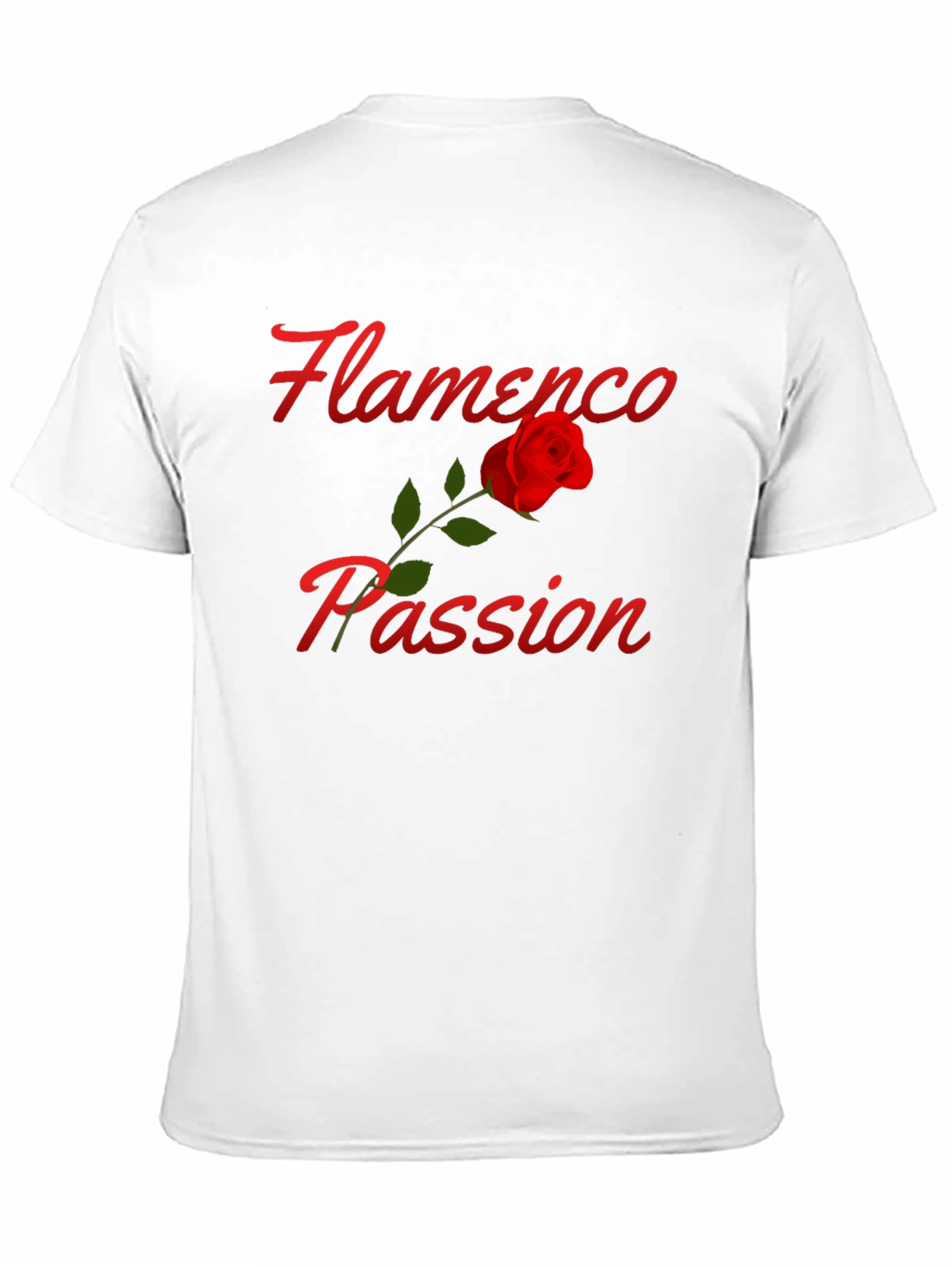 Flamenco Passion Rose T-Shirt - Stylish Graphic Tee