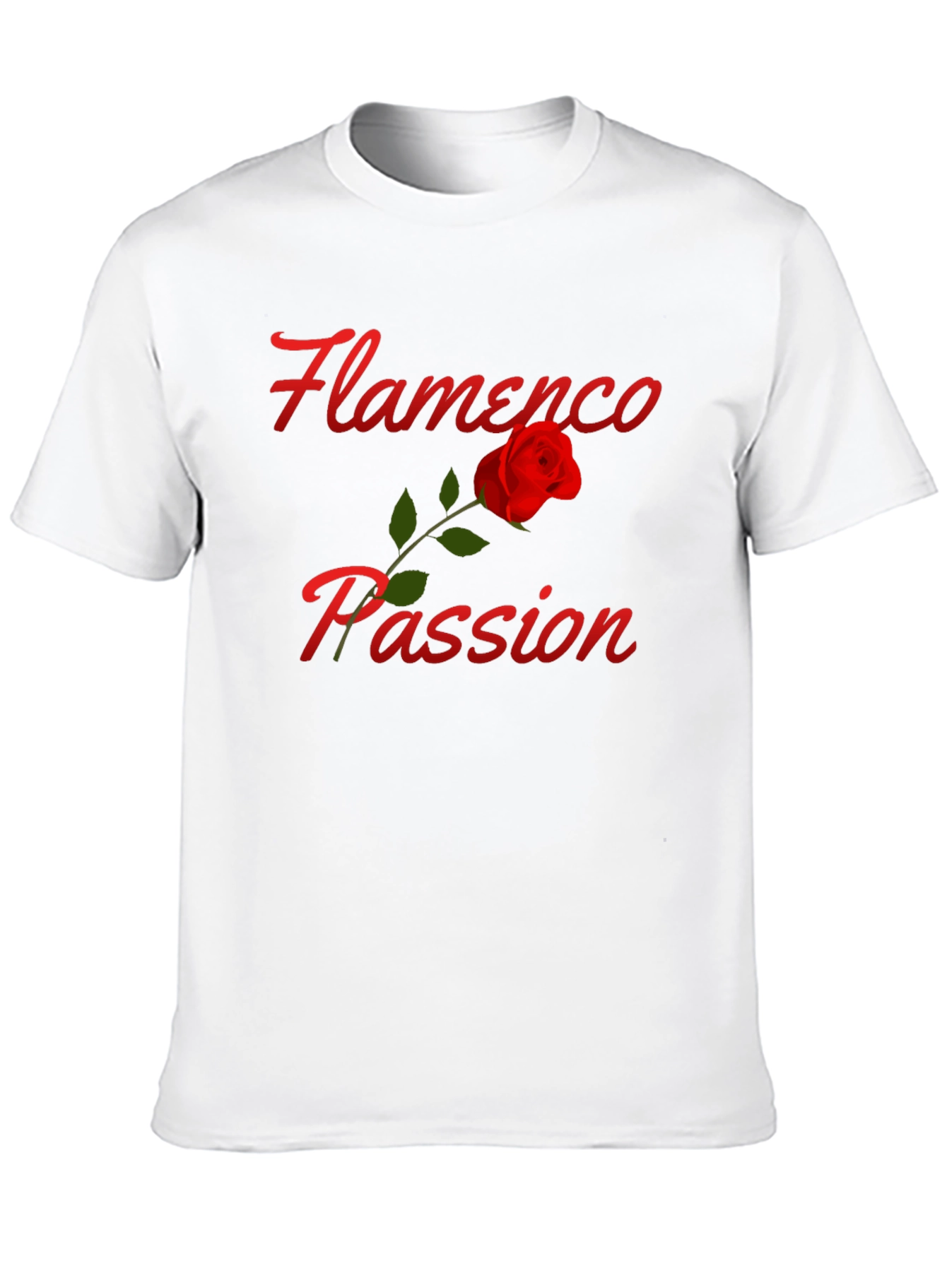 Flamenco Passion Rose T-Shirt - Stylish Graphic Tee