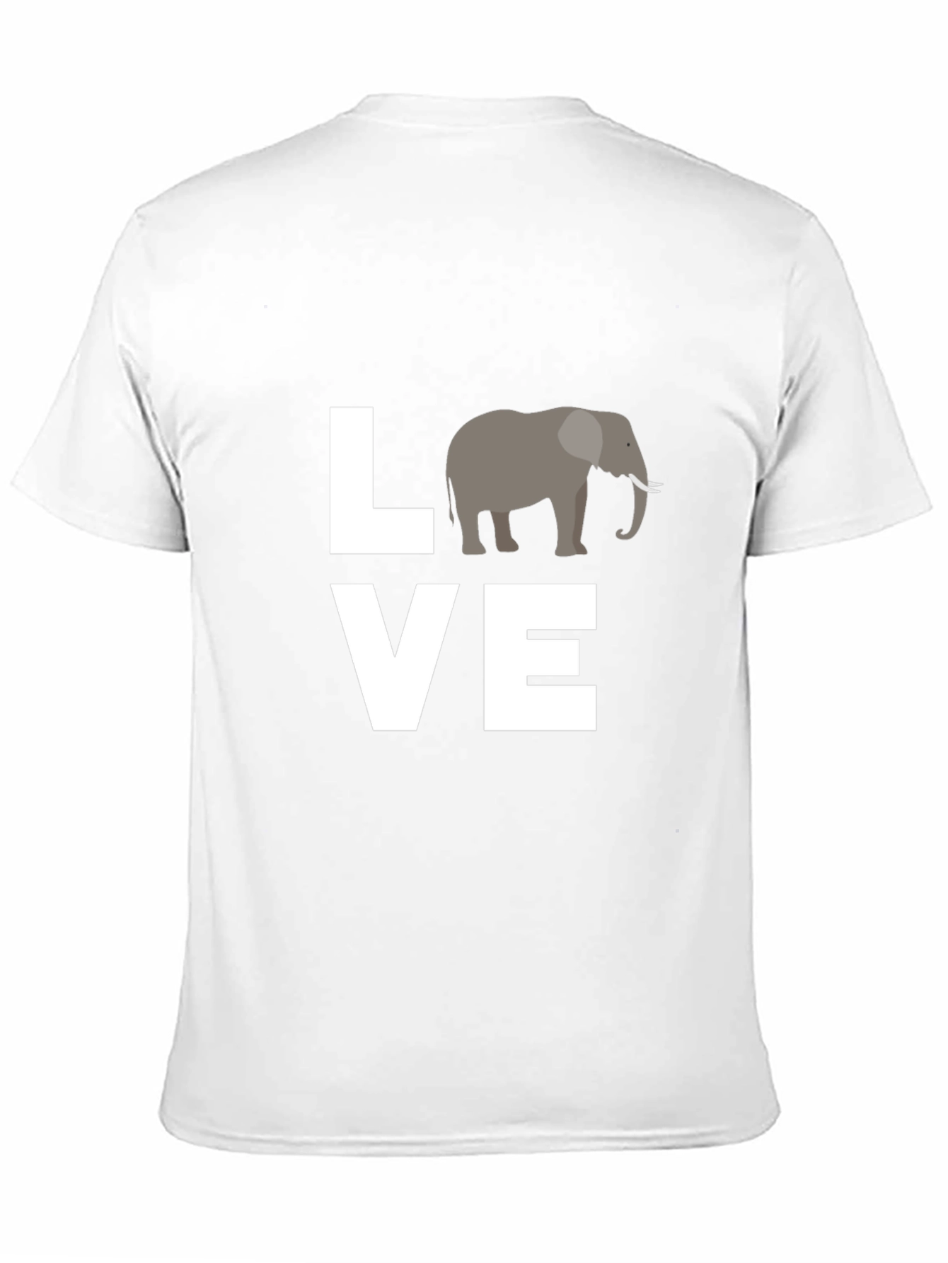 Love Elephants Black Graphic Tee