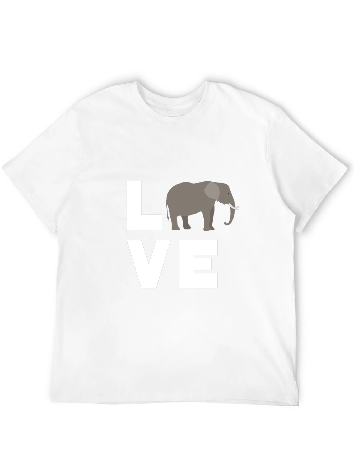 Love Elephants Black Graphic Tee