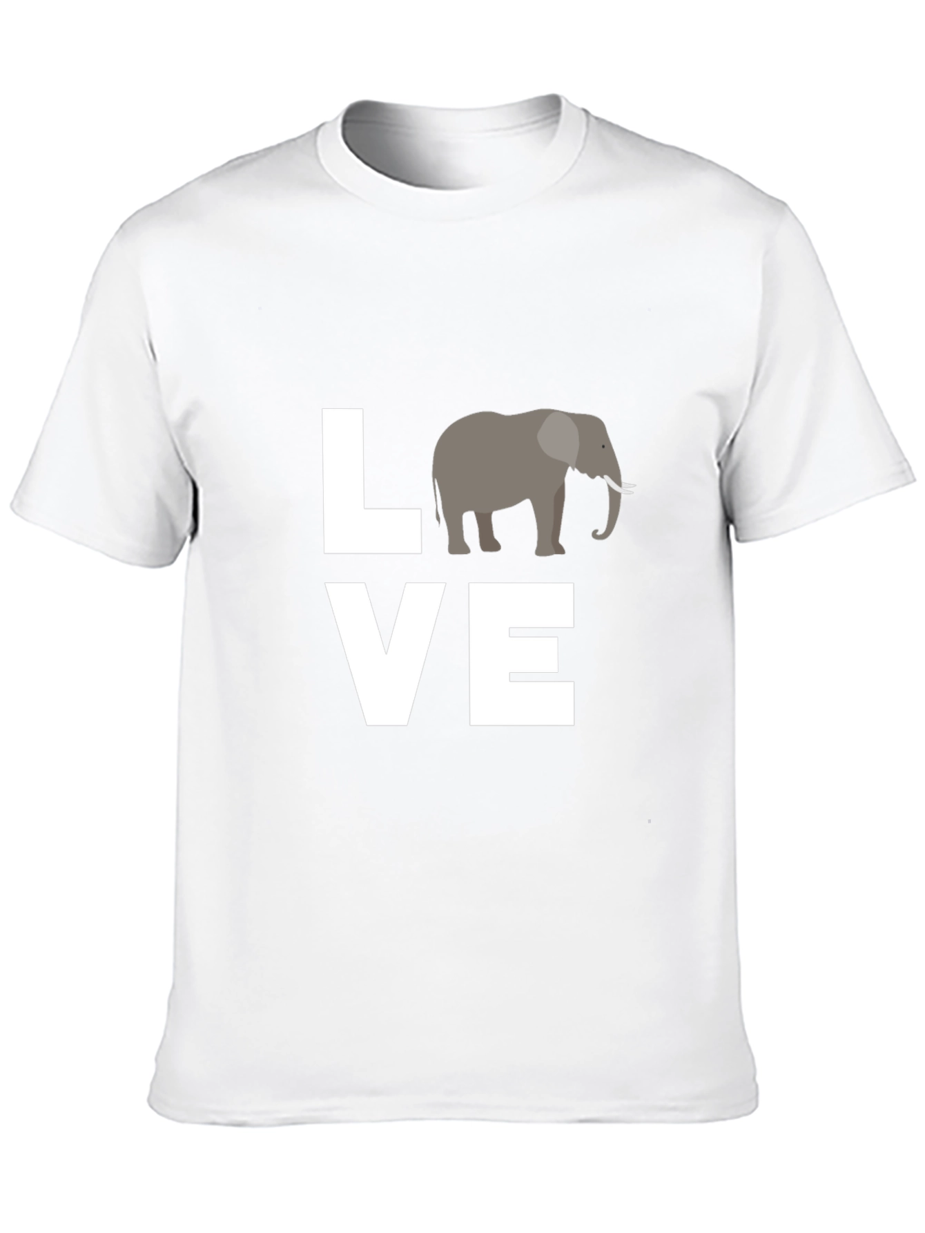 Love Elephants Black Graphic Tee