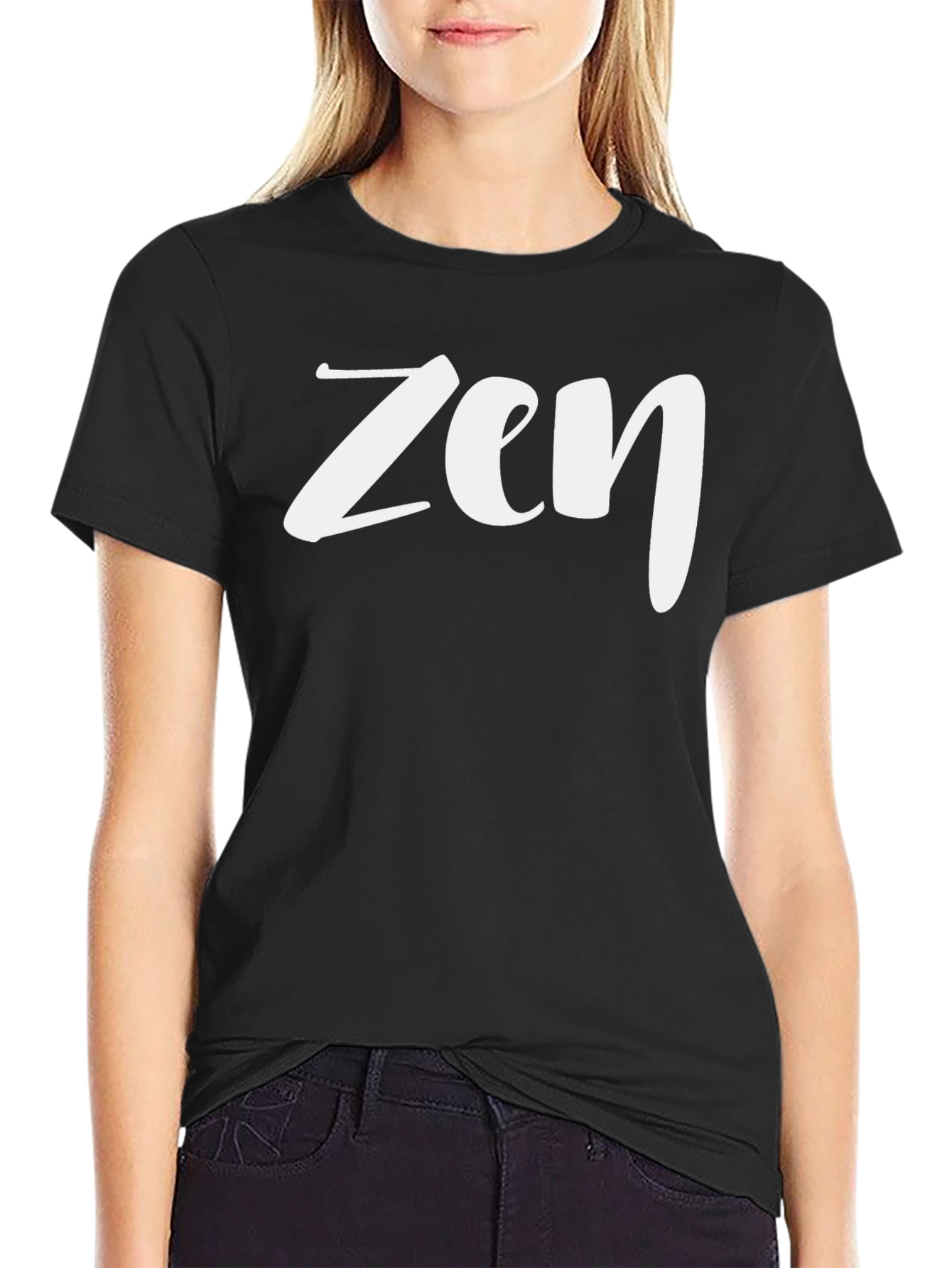 Zen Graphic Tee - Black Casual T-Shirt