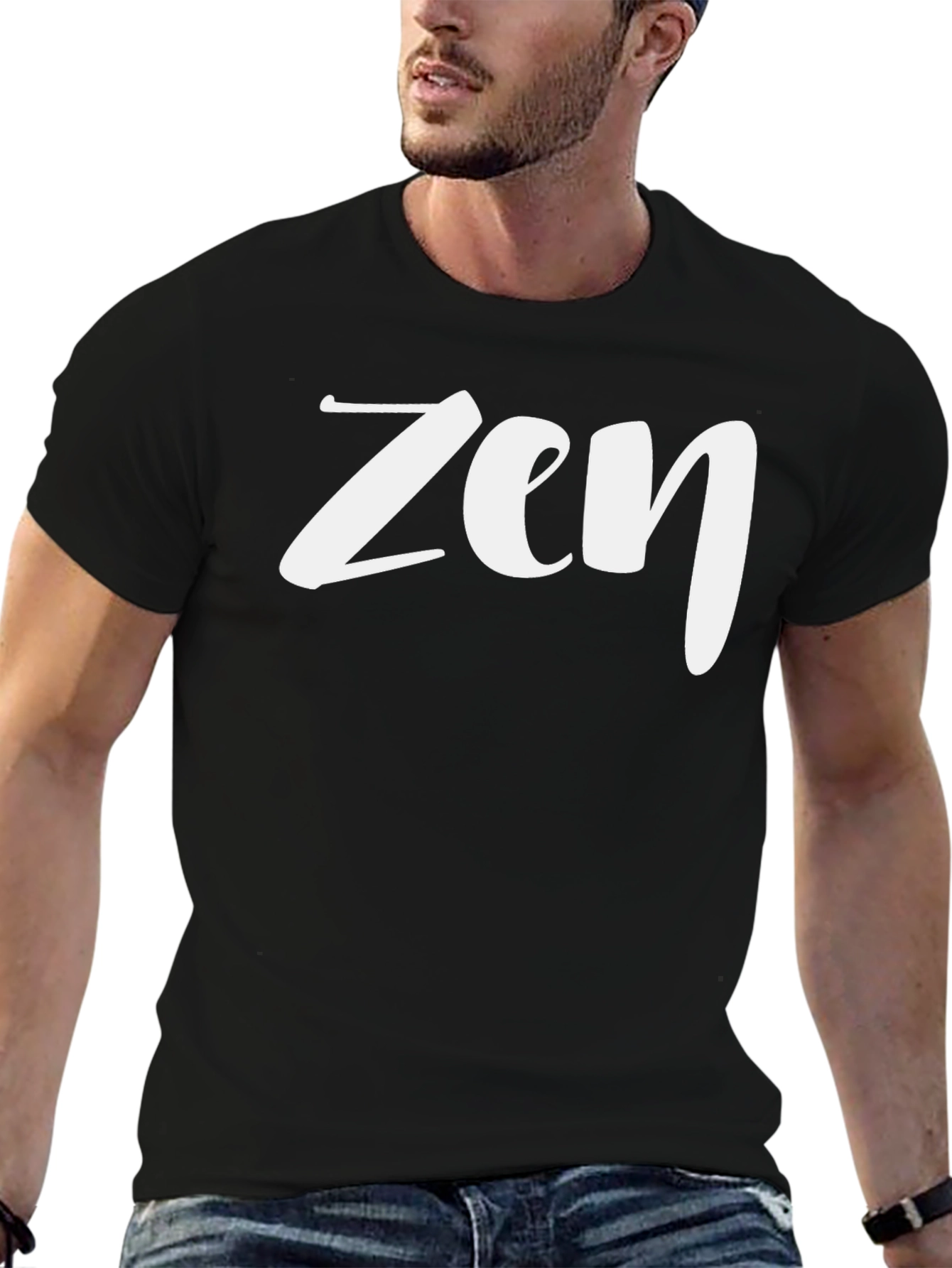 Zen Graphic Tee - Black Casual T-Shirt
