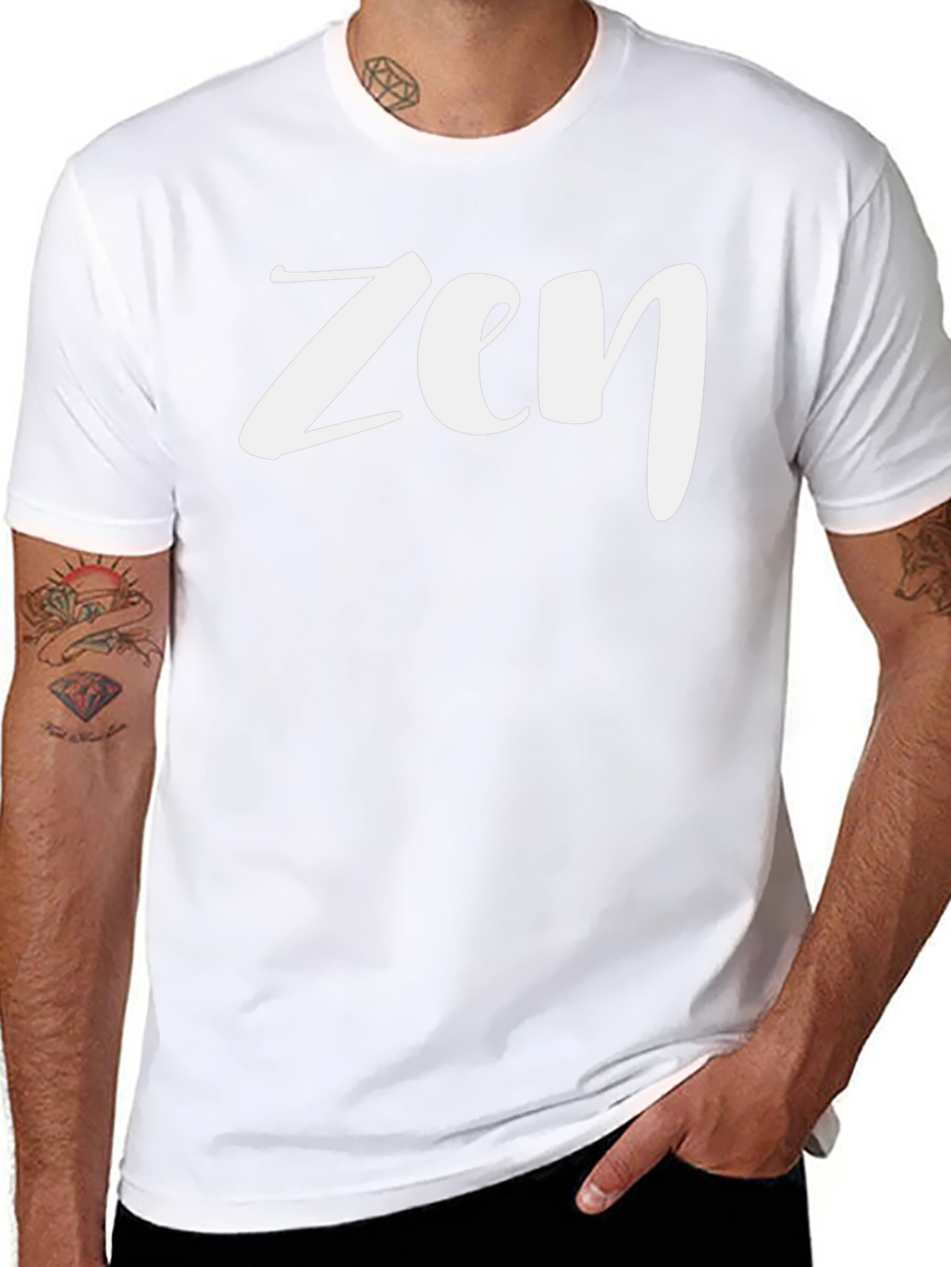 Zen Graphic Tee - Black Casual T-Shirt