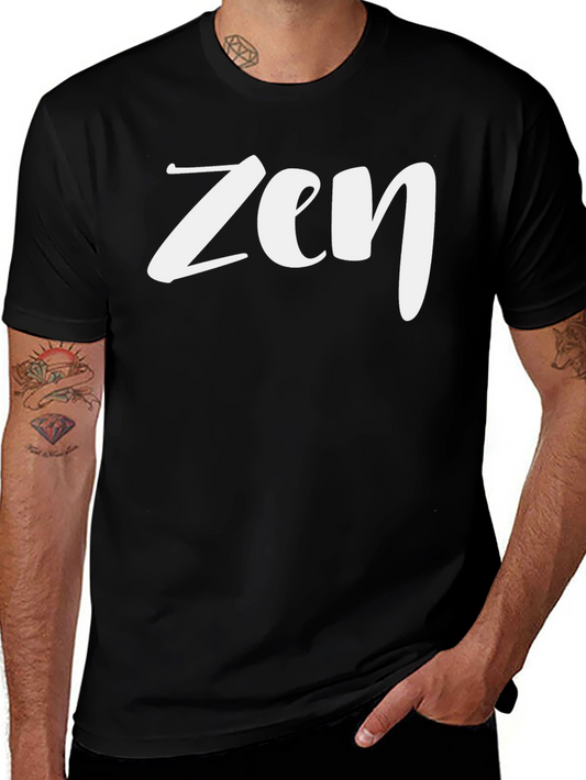 Zen Graphic Tee - Black Casual T-Shirt