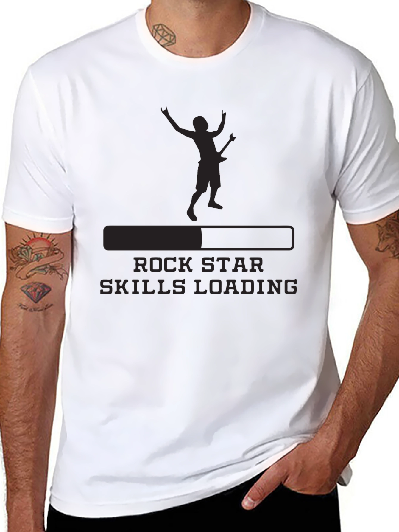 Rock Star Skills Loading T-Shirt - Music Fan Tee