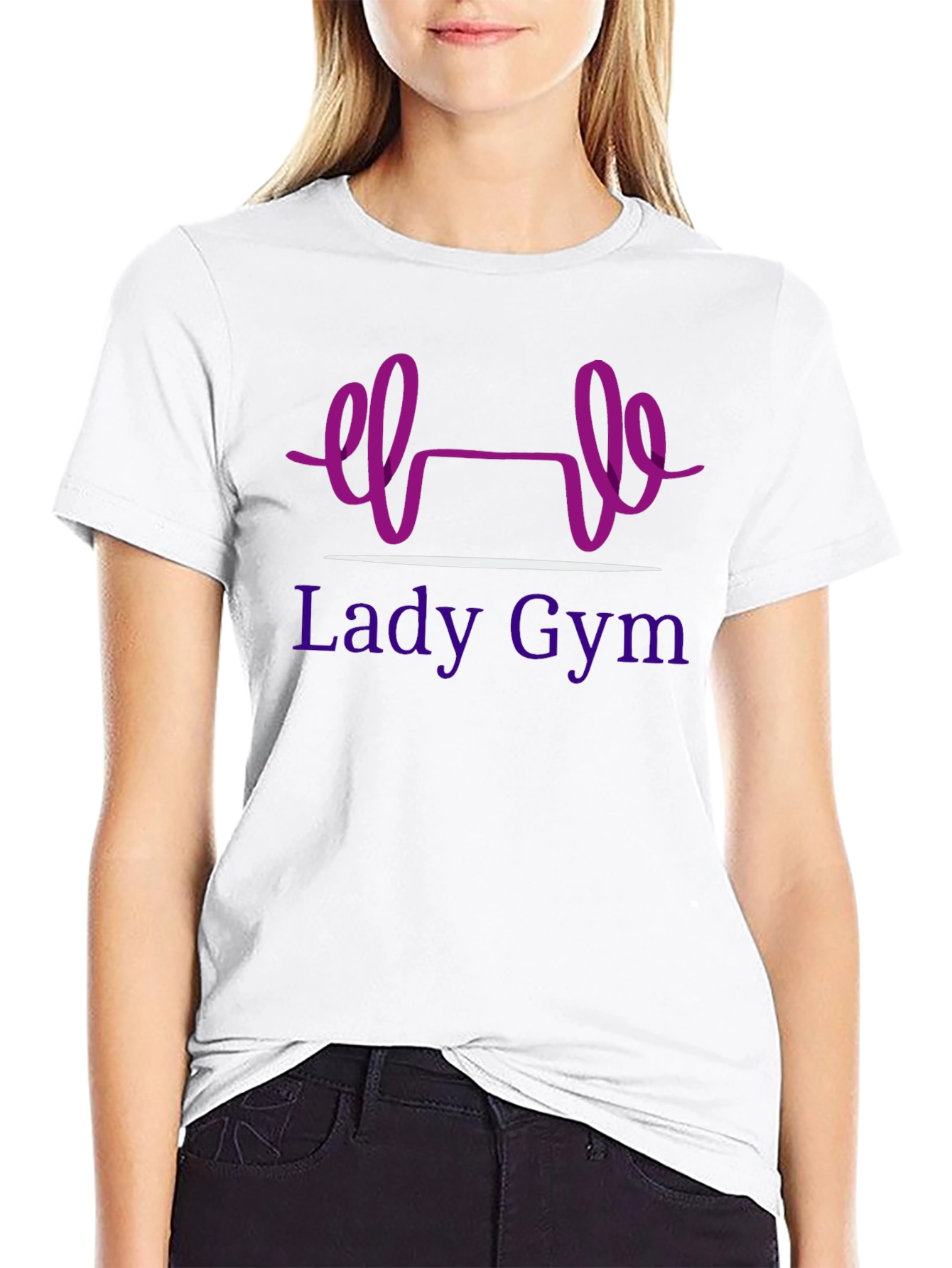 Lady Gym Black T-Shirt